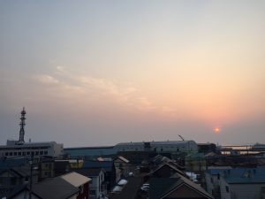 釧路の夕焼け