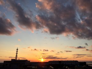 釧路の夕焼け